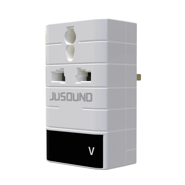 UK plug socket 220V voltage protector 3 segment digital display fridge power guard for home